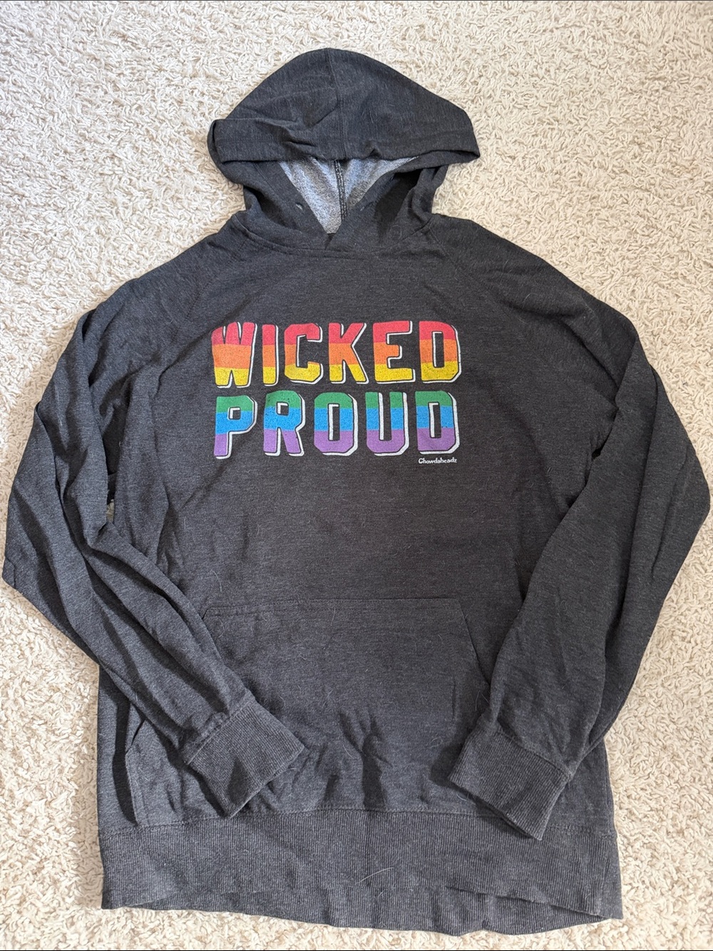 Charcoal Rainbow 'Wicked Proud' Pullover Hoodie